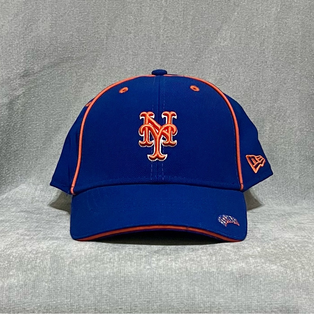 New Era MLB Blue Orange New York Mets Fitted‎ Cap Size 7 3/8 - 58.7 cm
